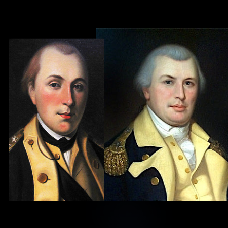 Nathanael Greene and Marquis de LaFayatte are the Two Youngest Generals presented by the Mecklenburg SAR in Charlotte on September 2020.