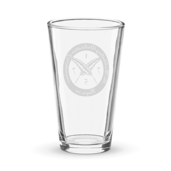 Drinkware-Mecklenburg Declaration Pint Glass - Image 2